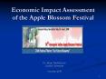 Economic Impact Assessment of the Apple Blossom Festival
