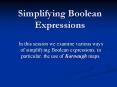 Simplifying Boolean Expressions