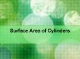 Surface Area of Cylinders