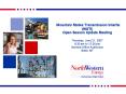 Mountain States Transmission Intertie MSTI Open Season Update Meeting