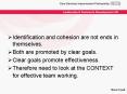 Identification and cohesion are not ends in themselves'