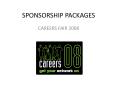 SPONSORSHIP PACKAGES