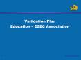 Valildation Plan