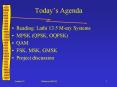 Todays Agenda