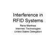 Interference in RFID Systems