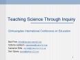 Teaching Science Through Inquiry