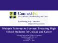Multiple Pathways to Success: Preparing High School Students for College and Career