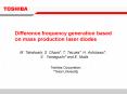 Difference frequency generation based on mass production laser diodes