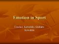 Emotion in Sport