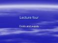 Lecture four