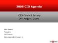 2006 CIO Agenda