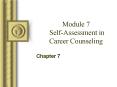 Module 7 SelfAssessment in Career Counseling