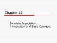 Bivariate Association: Introduction and Basic Concepts