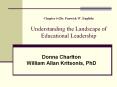 Ch 6 Landscape of Educational Leadership by Fenwick English