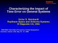 Characterizing the Impact of Time Error on General Systems