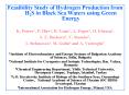 Feasibility Study of Hydrogen Production from H2S in Black Sea Waters using Green Energy