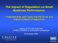 The Impact of Regulation on Small Business Performance: Understanding and Capturing the Direct and I