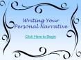 Writing Your Personal Narrative