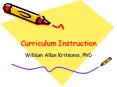 William Kritsonis, School Law, Curriculum and Instruction