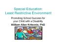 William Kritsonis, School Law, Ch 3 Least Restrictive
