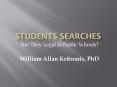 William Kritsonis, School Law, Ch 9 Drugs Student Searches