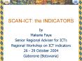 SCANICT: the INDICATORS