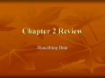 Chapter 2 Review