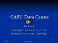 CASU Data Centre