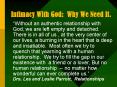 Intimacy With God: Why We Need It'