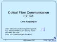 Optical Fiber Communication 121102