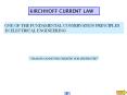 KIRCHHOFF CURRENT LAW