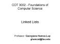 COT 3002 Foundations of Computer Science