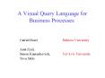 A Visual Query Language for Business Processes