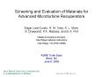 Screening and Evaluation of Materials for Advanced Microturbine Recuperators