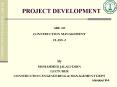 PROJECT DEVELOPMENT