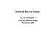 CH 4253 : Process Design