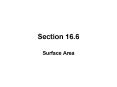Surface Area