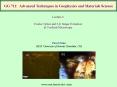 GG 711: Advanced Techniques in Geophysics and Materials Science