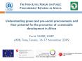 Understanding green and prosocial procurements and their potential for the promotion of sustainable