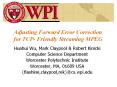 Adjusting Forward Error Correction for TCP Friendly Streaming MPEG