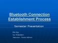 Bluetooth Connection Establishment Process