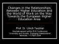Changes in the Relationships Between Higher Education and the World of Work on the Way Towards the E