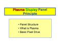 Plasma Display Panel Principle