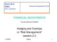 FINANCIAL INVESTMENTS Faculty:Bernard DUMAS
