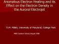 Anomalous Electron Heating and its Effect on the Electron Density in the Auroral Electrojet