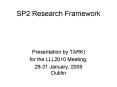 SP2 Research Framework