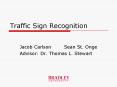 Traffic Sign Recognition