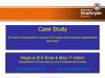 Case Study Formative Assessment using a VLE based self and peer assessment approach