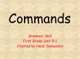 Commands