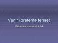 Venir preterite tense